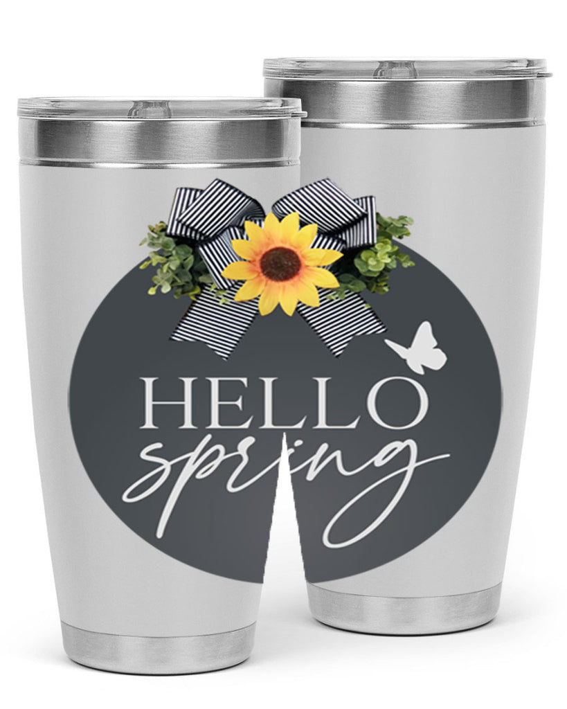 Hello spring butterfly Mockup194#- spring- Tumbler