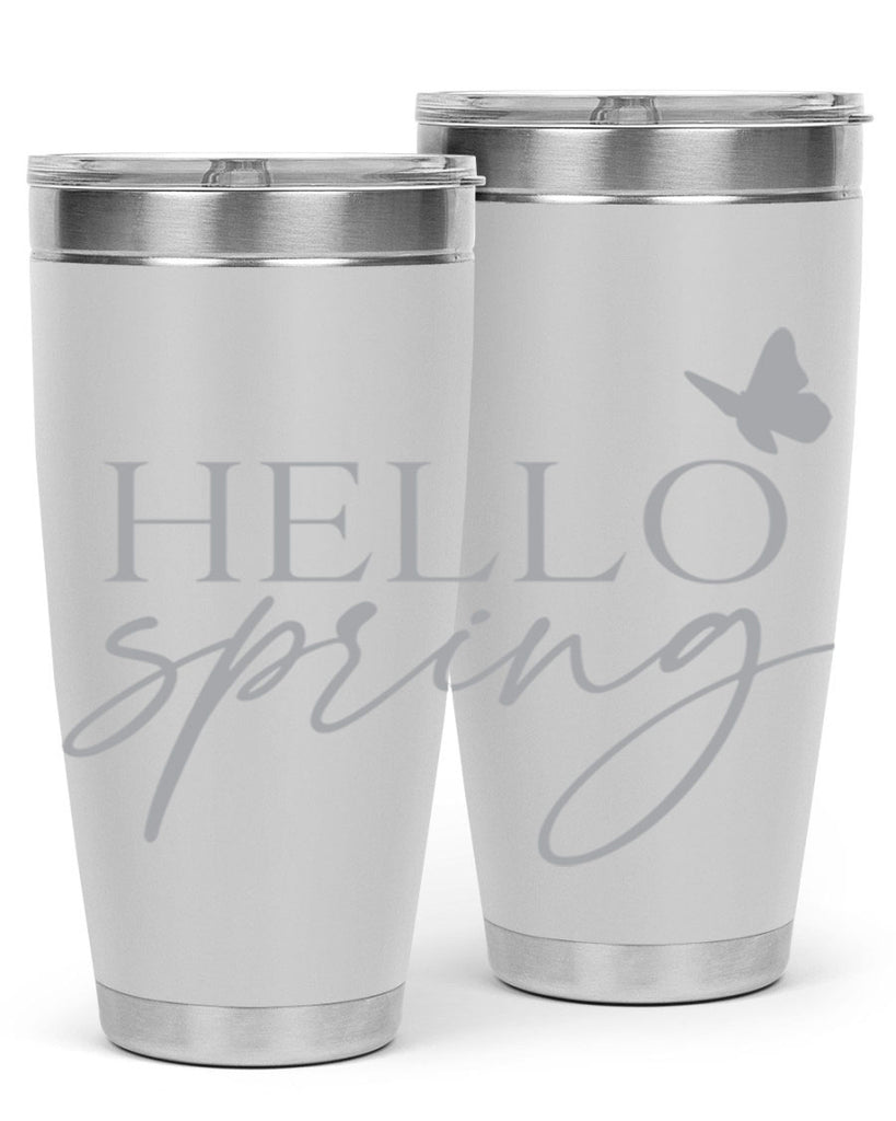 Hello spring butterfly195#- spring- Tumbler