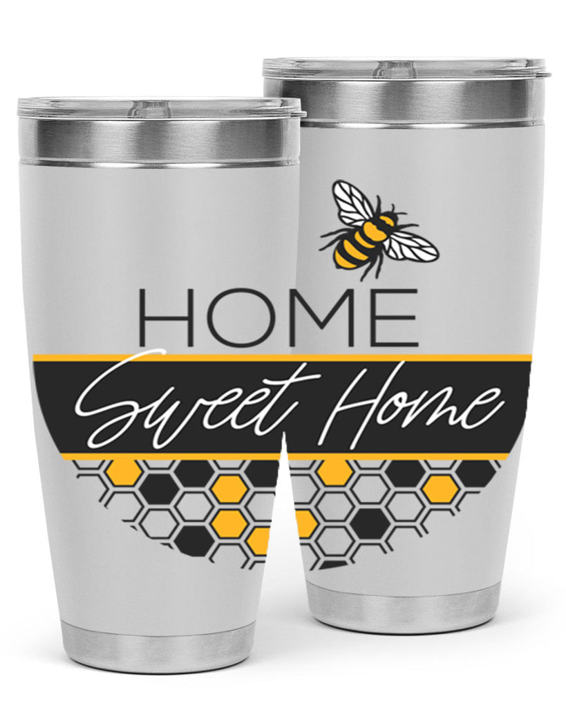 Home Sweet Home Bee and hive pattern243#- spring- Tumbler