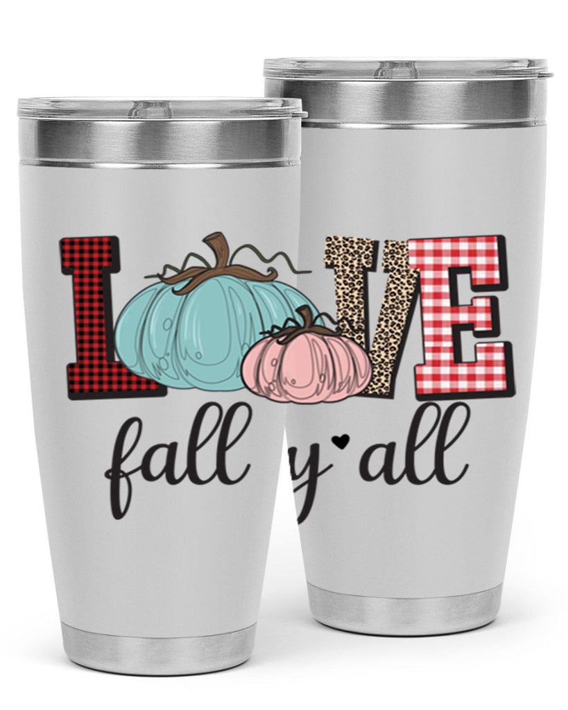 Love Fall Yall 409#- fall- Tumbler