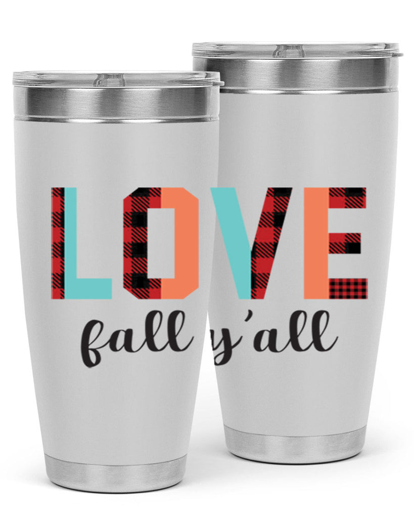 Love fall yall 411#- fall- Tumbler
