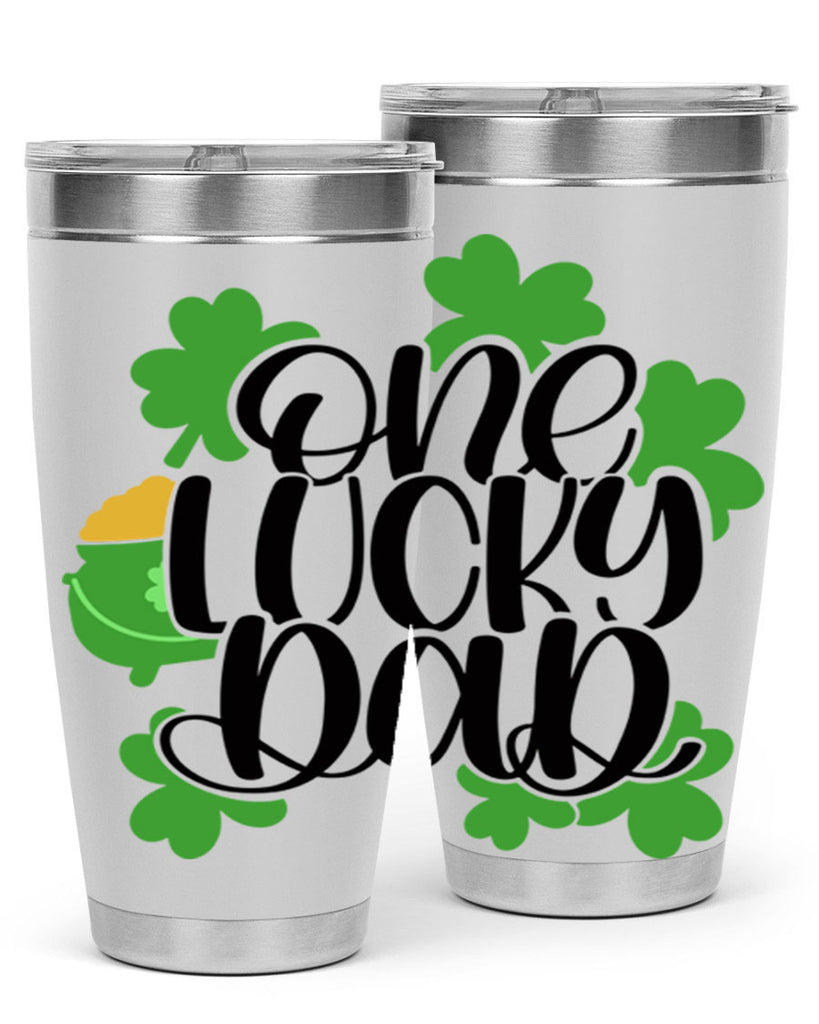 One Lucky Dad Style 43#- St Patricks Day- Tumbler