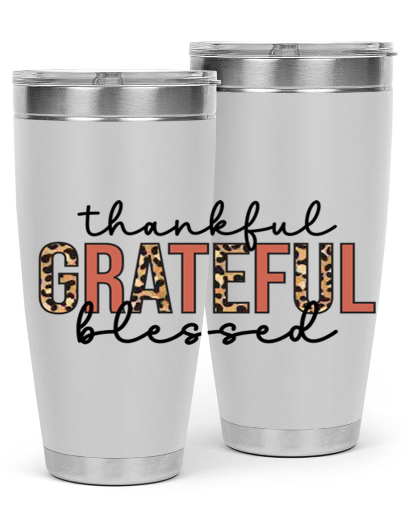 Thankful grateful blessed 602#- fall- Tumbler