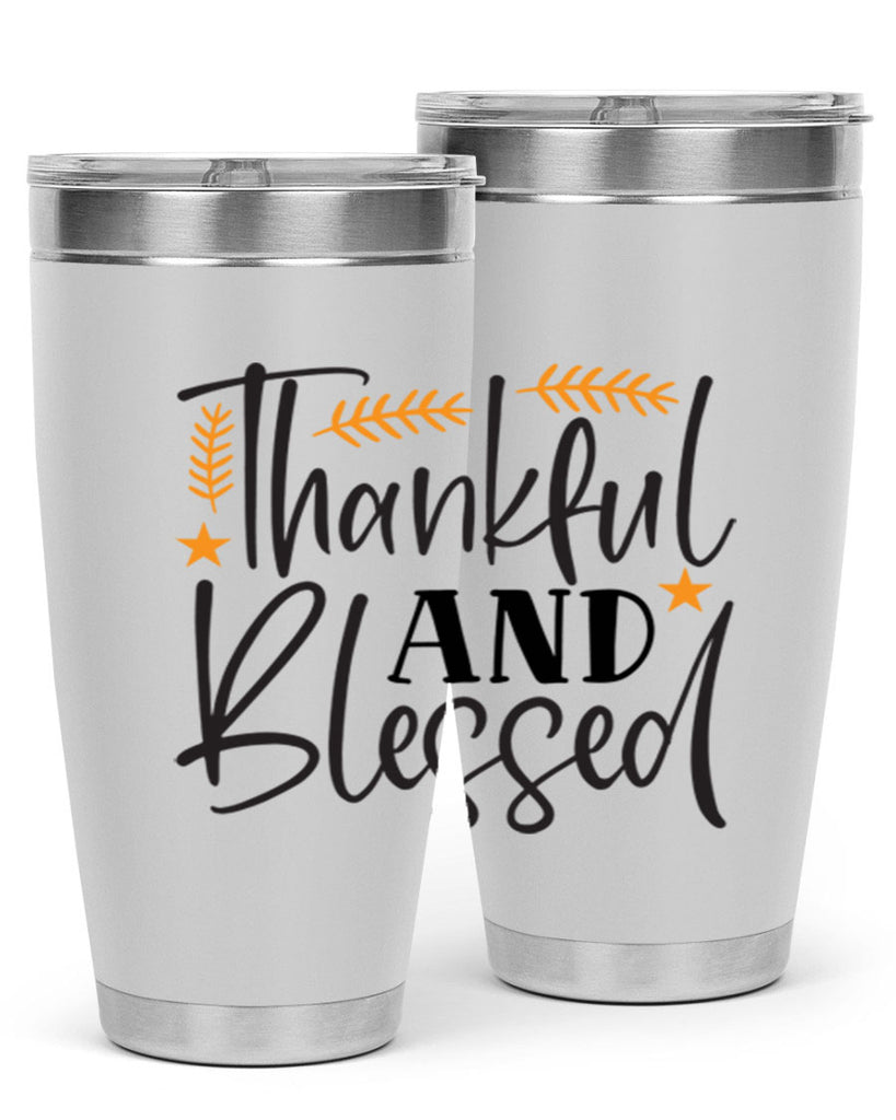 Thankfulandblessed 608#- fall- Tumbler