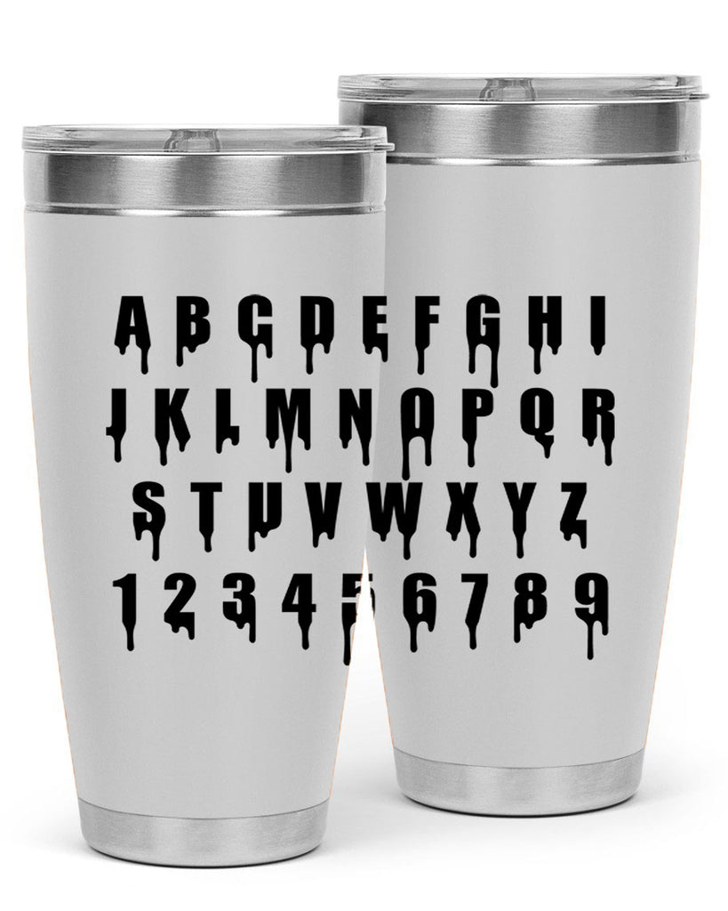 drip font 164#- black words phrases- Cotton Tank