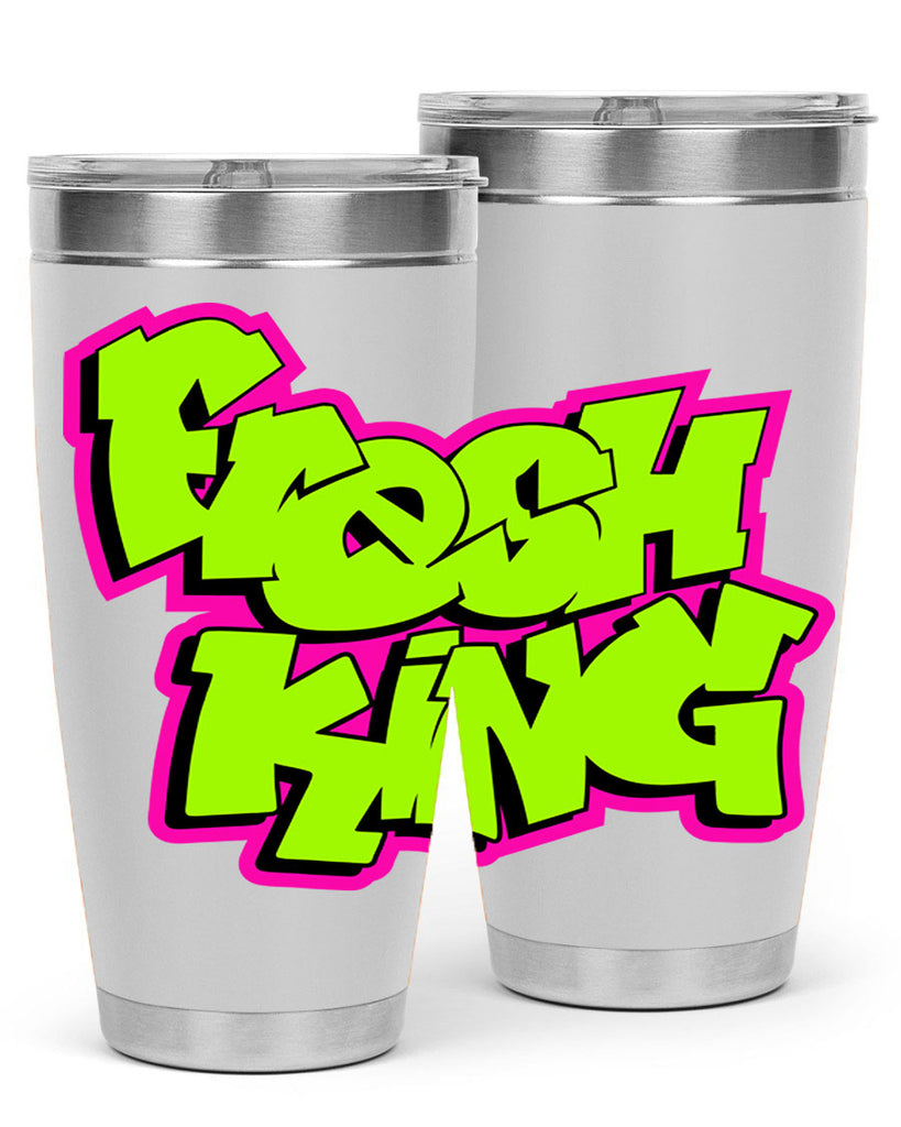 fresh king 147#- black words phrases- Cotton Tank