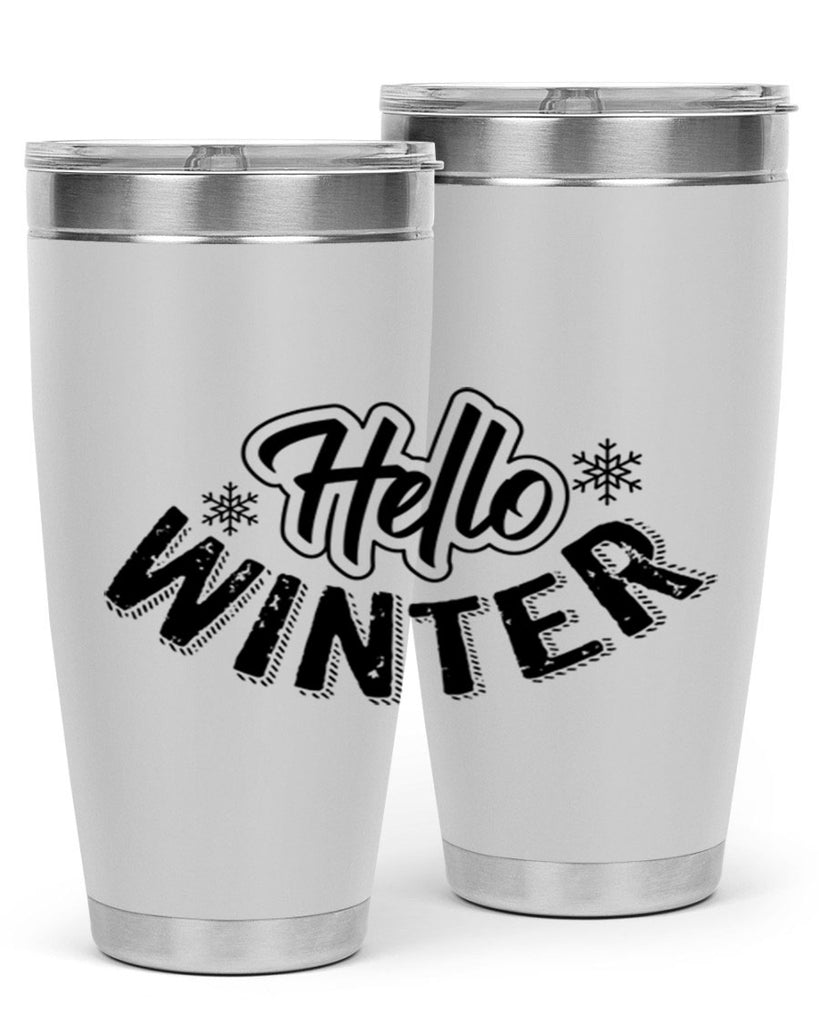 hello winter 169#- winter- Tumbler