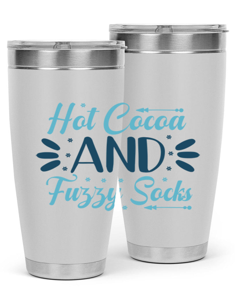 hot cocoa and fuzzy socks 208#- winter- Tumbler