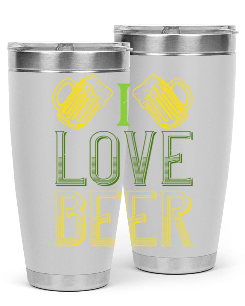 i love beer Style 134#- St Patricks Day- Tumbler