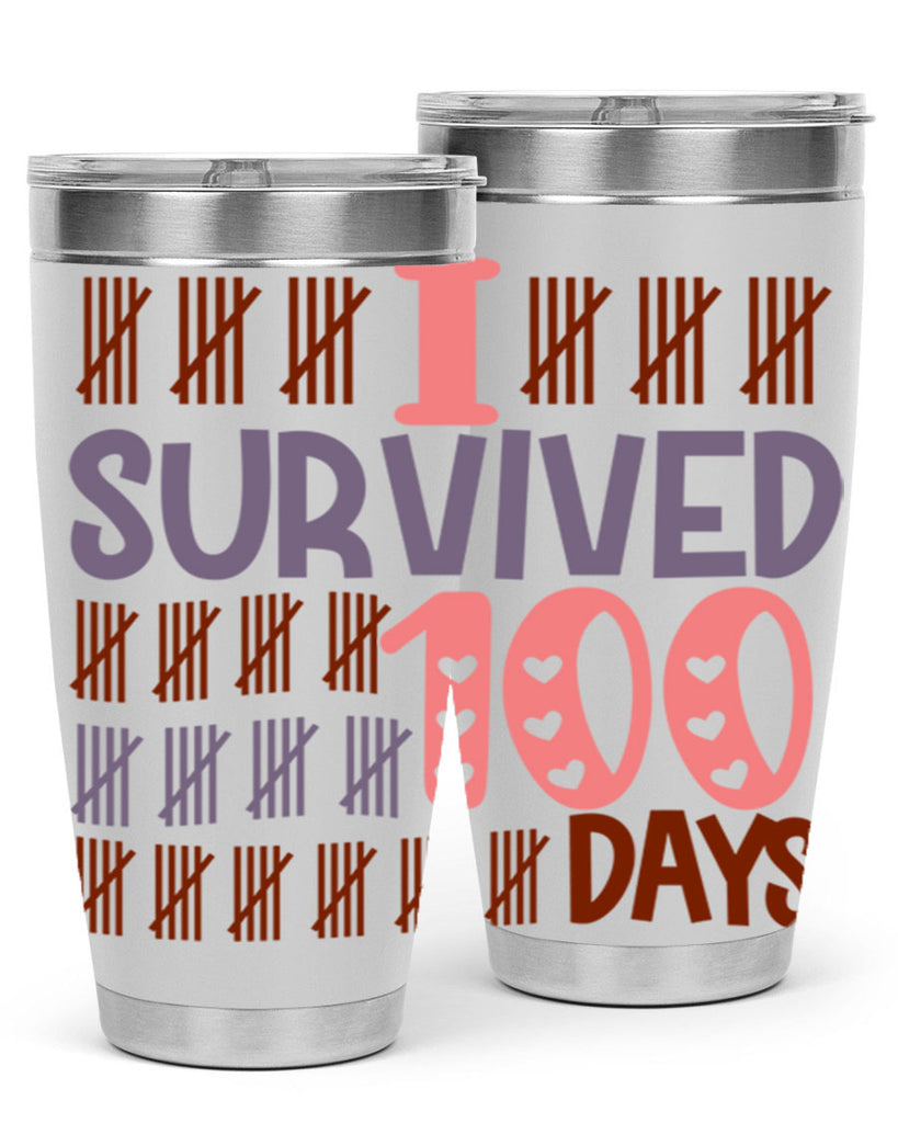 i survived 100 days 13#- 100 days of school- Tumbler