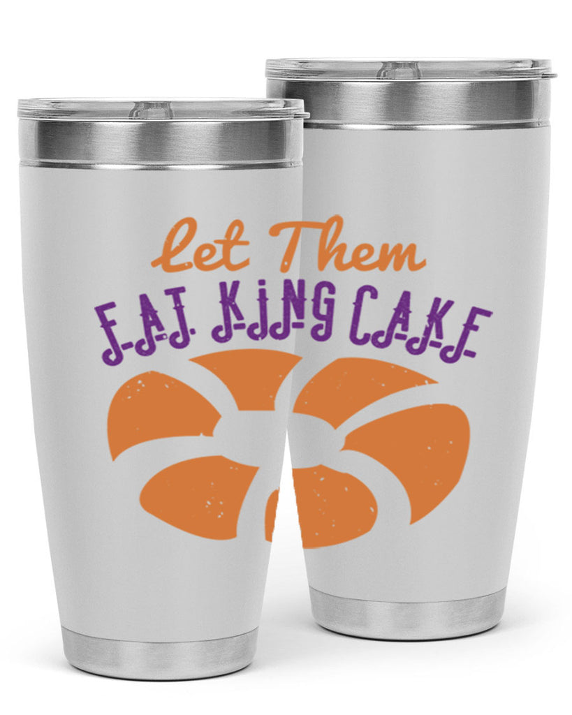 let them eat king cake 50#- mardi gras- Tumbler