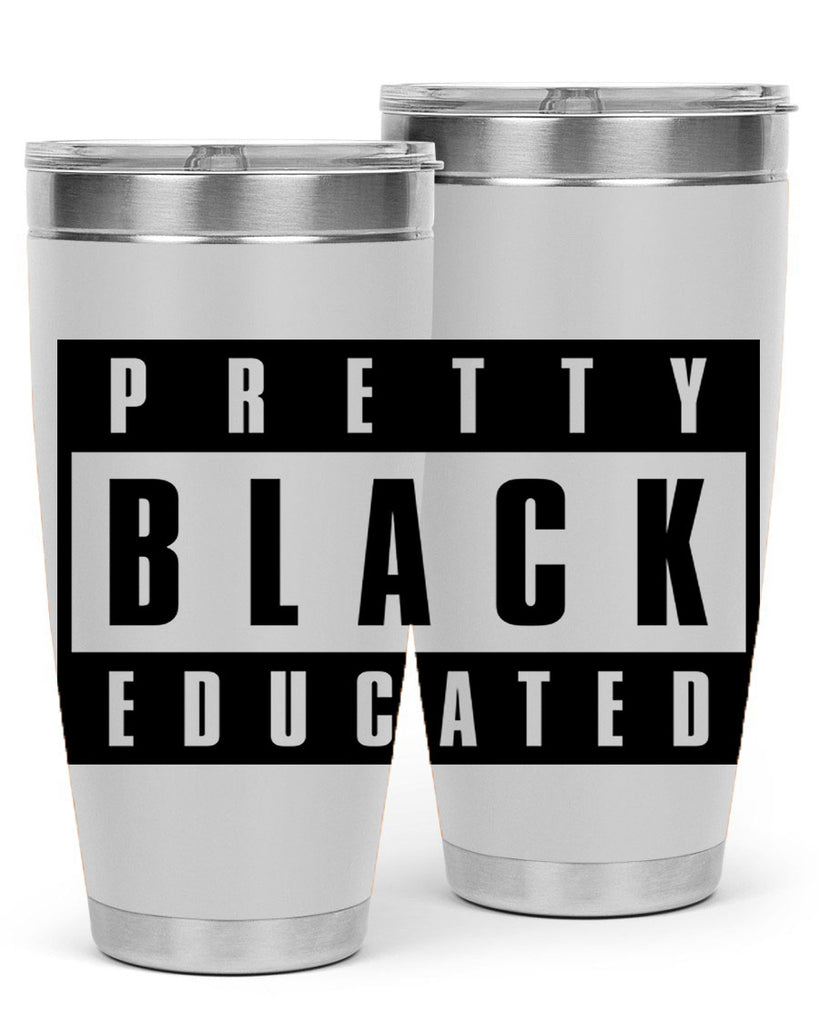 pretty black educated 50#- black words phrases- Cotton Tank