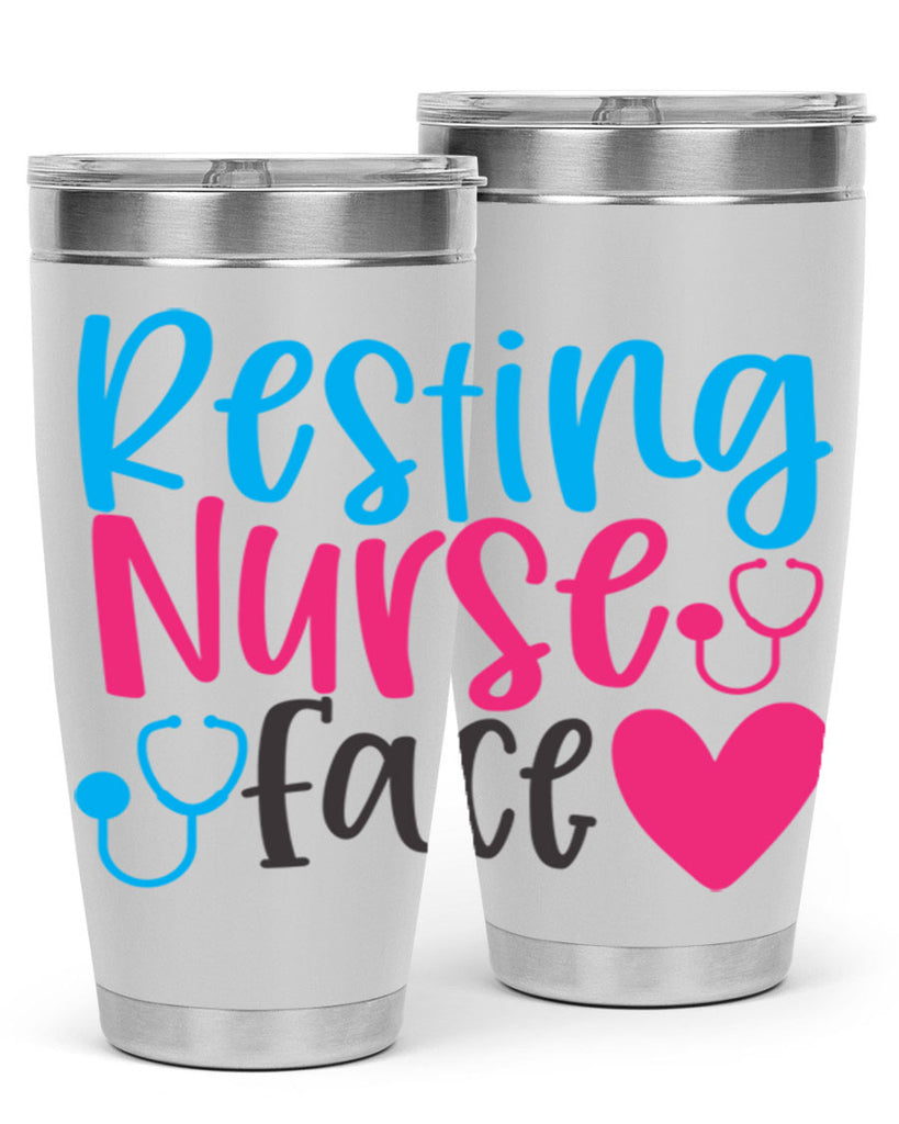 resting nurse face Style 355#- nurse- tumbler