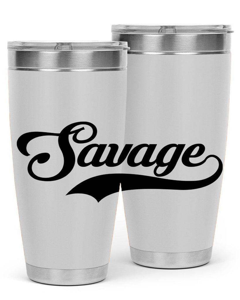 savage script 40#- black words phrases- Cotton Tank