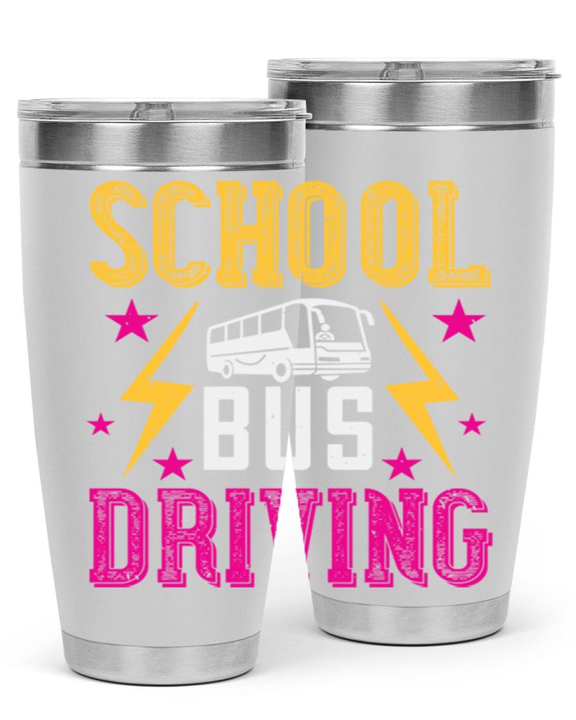 school bus driving Style 17#- bus driver- tumbler