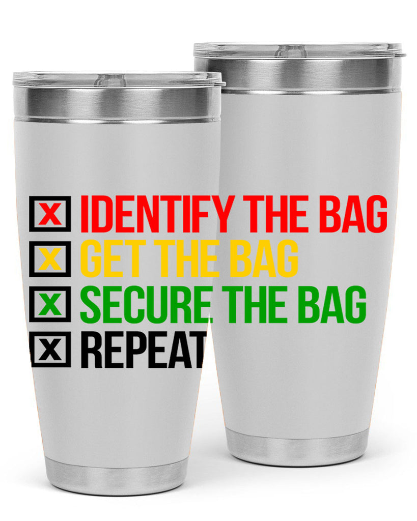 secure the bag 38#- black words phrases- Cotton Tank