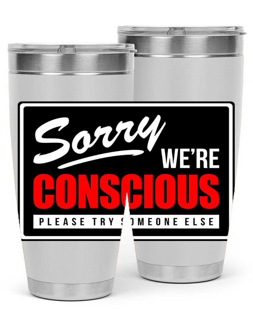sorry were conscious 28#- black words phrases- Cotton Tank