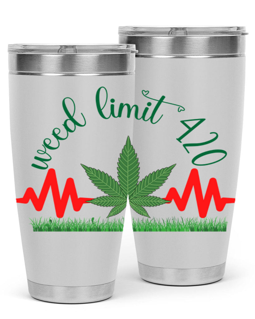 weed limit 420 cannabis hearbeat 291#- marijuana- Tumbler