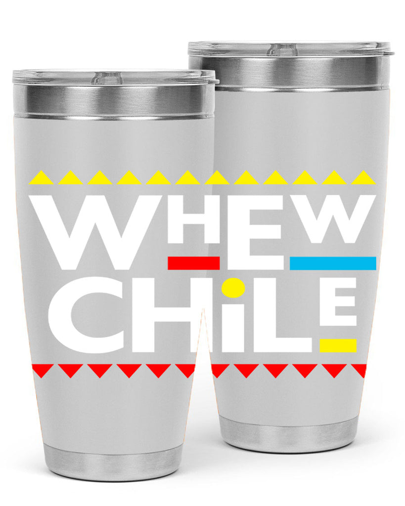 whew chile 11#- black words phrases- Cotton Tank