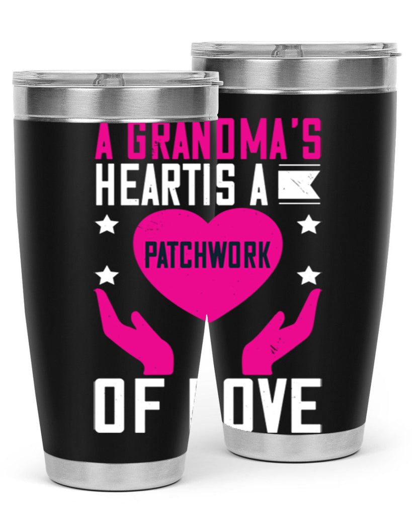 A grandma’s heart is a patchwork of love 86#- grandma - nana- Tumbler