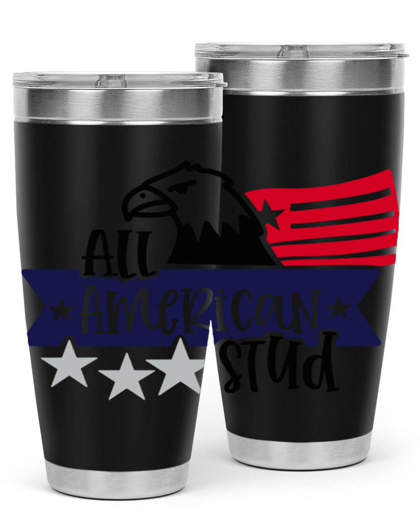 All American Stud Style 142#- Fourt Of July- Tumbler