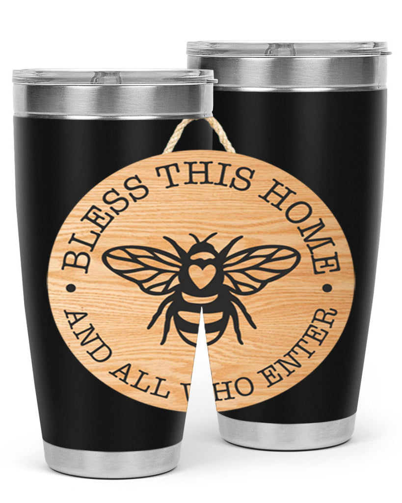Bless this Home Bee Mockup58#- spring- Tumbler
