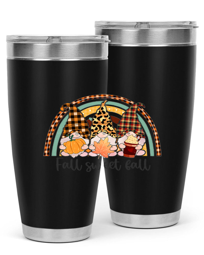 FallSweetFallGnomeRainbow 162#- fall- Tumbler