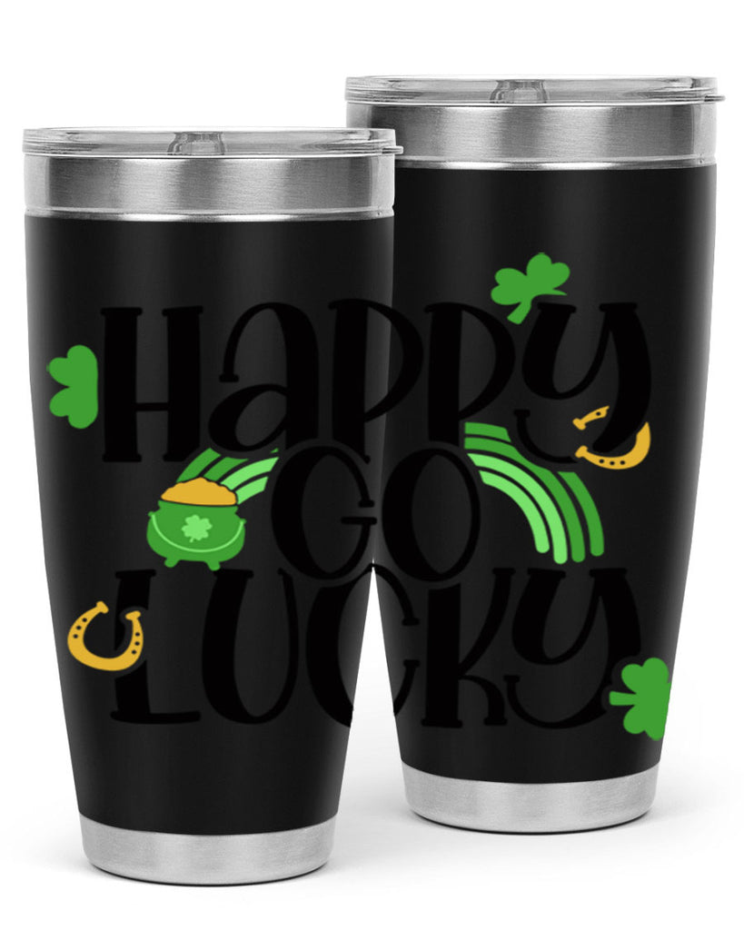 Happy Go Lucky Style 96#- St Patricks Day- Tumbler