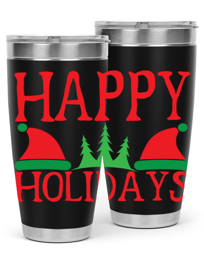 Happy Holidays 136#- winter- Tumbler
