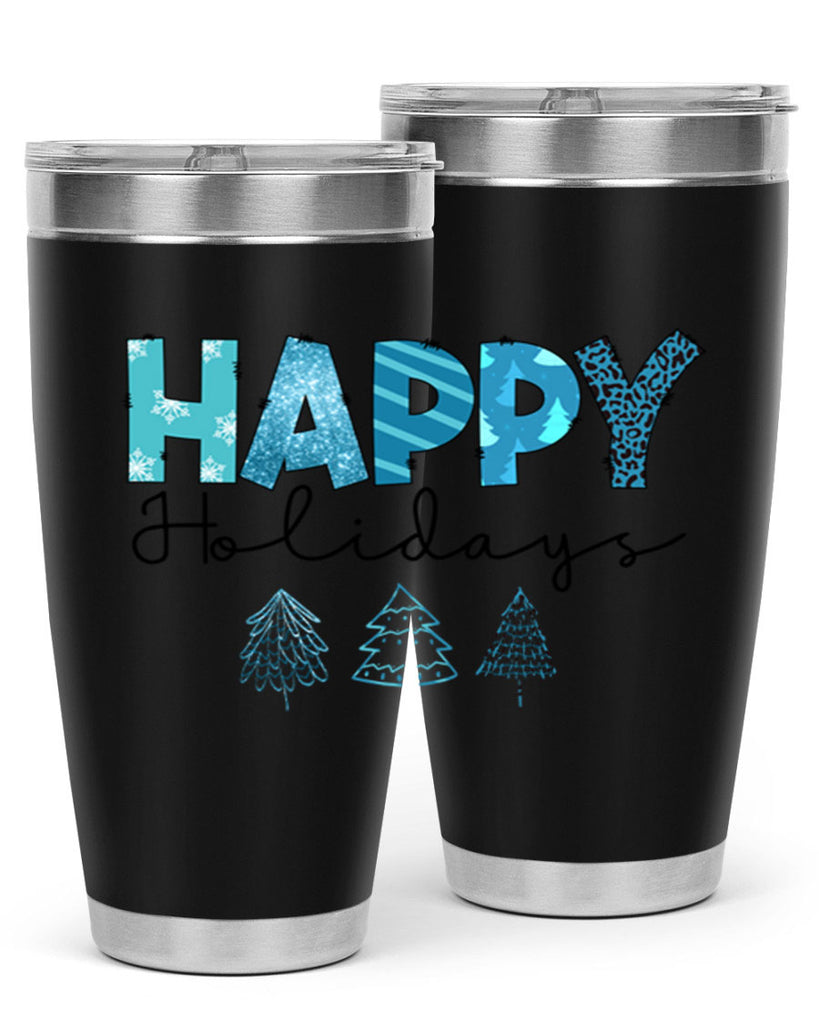 Happy Holidays 140#- winter- Tumbler