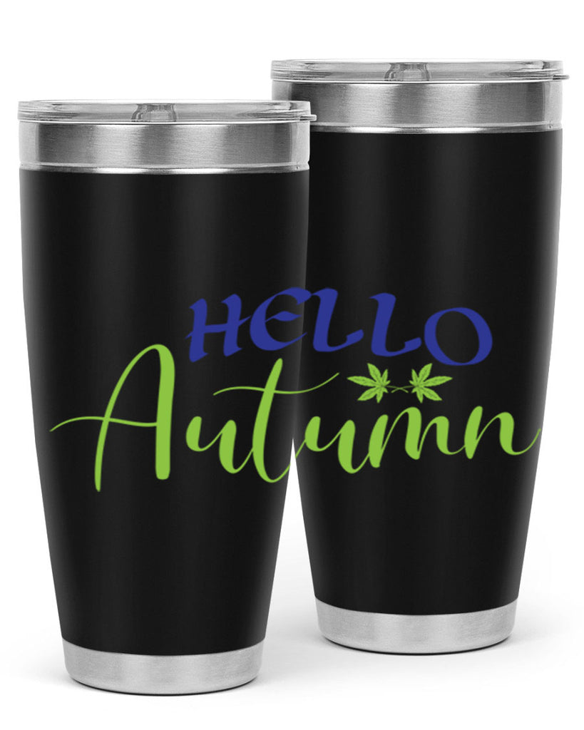 Hello Autumn 271#- fall- Tumbler