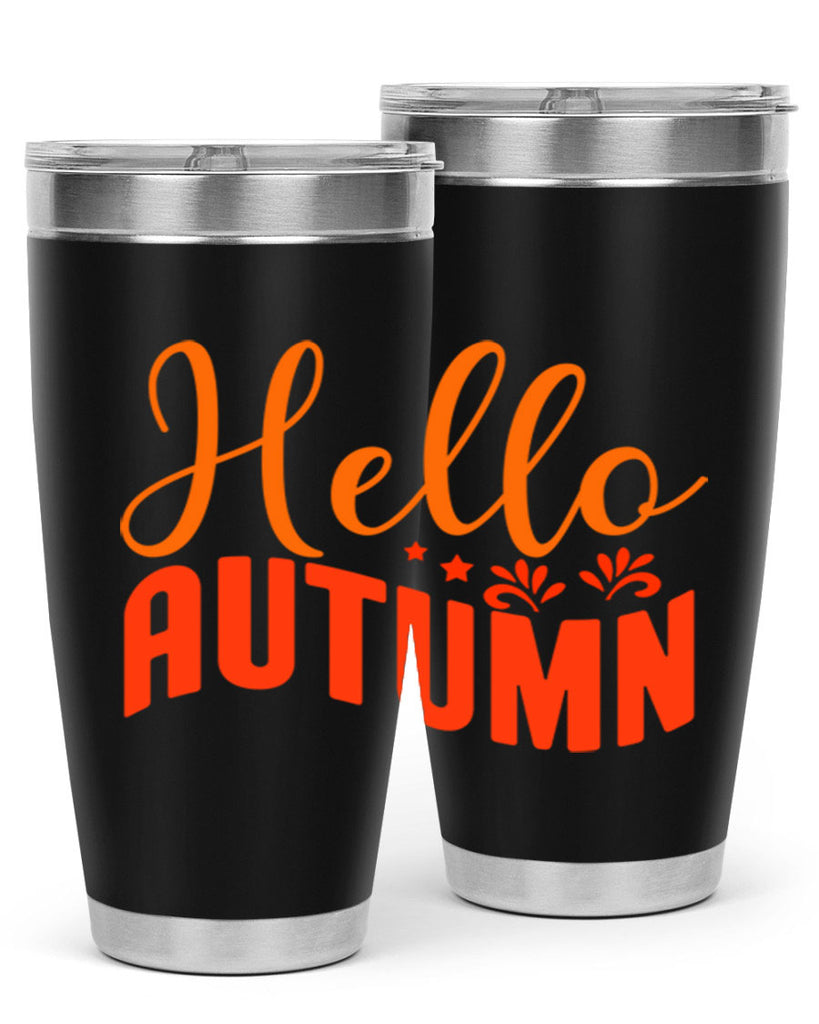 Hello Autumn Design 268#- fall- Tumbler