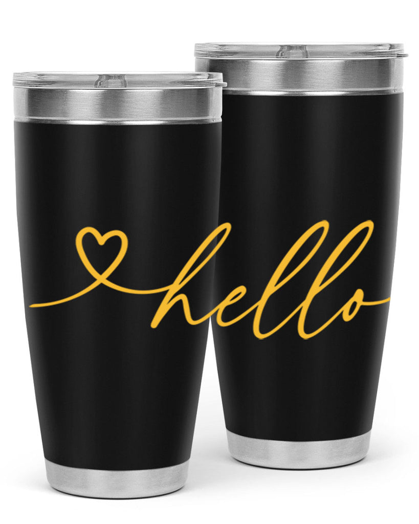 Hello heart183#- spring- Tumbler