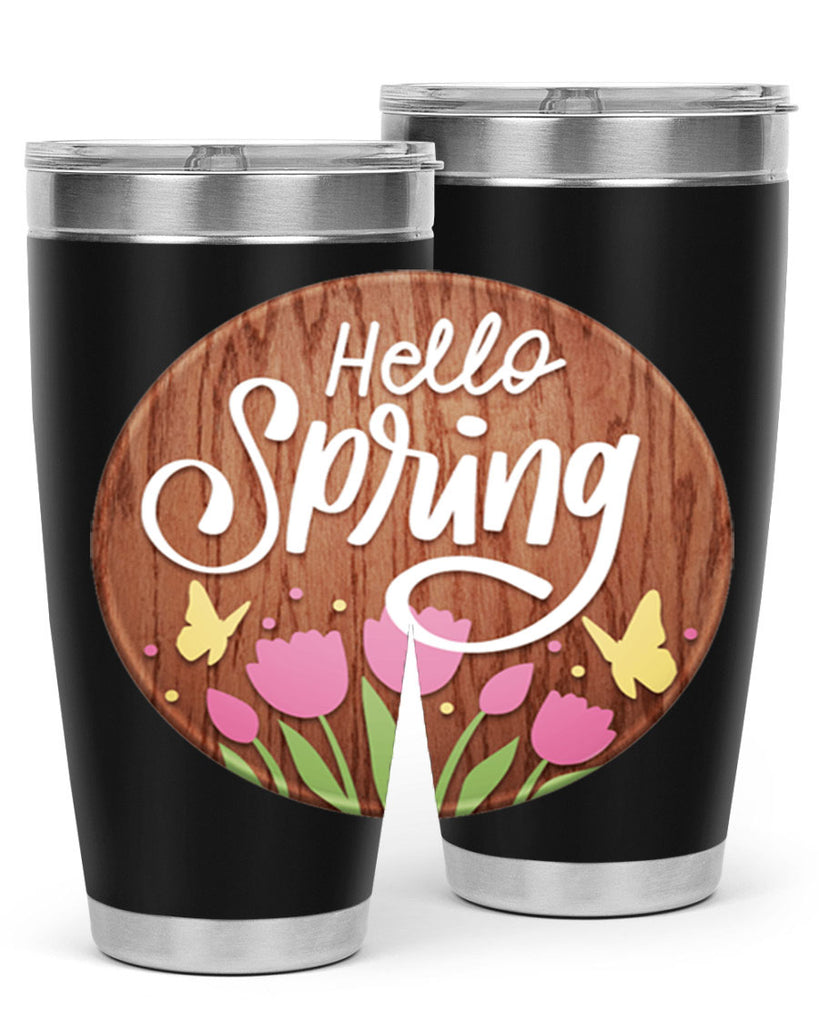 Hello spring Mockup202#- spring- Tumbler