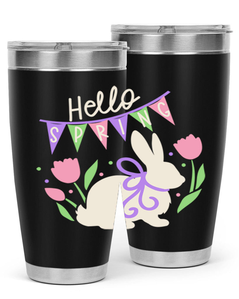 Hello spring bunny193#- spring- Tumbler