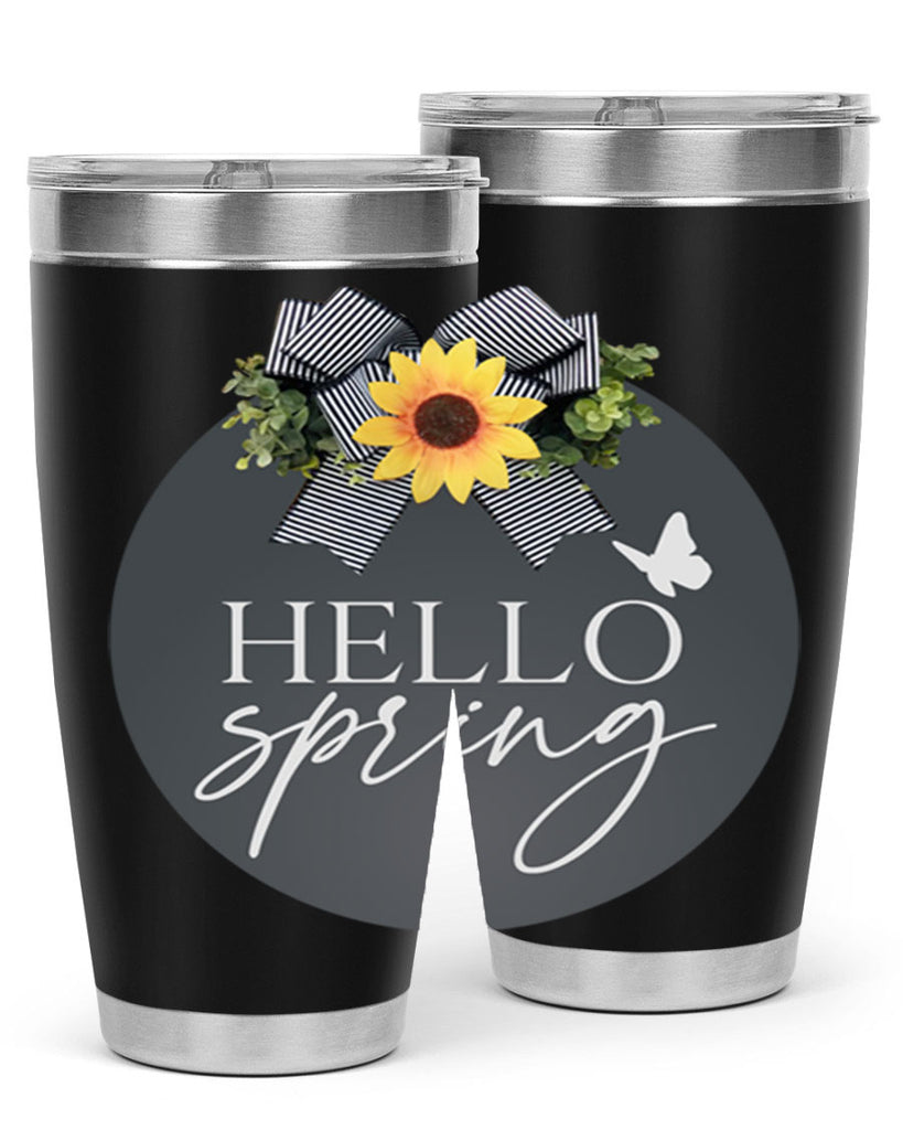 Hello spring butterfly Mockup194#- spring- Tumbler