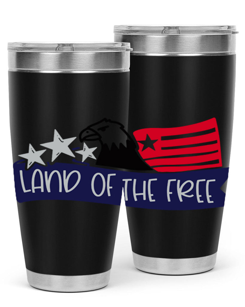 Land Of The Free Style 157#- Fourt Of July- Tumbler