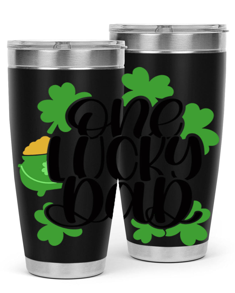 One Lucky Dad Style 43#- St Patricks Day- Tumbler