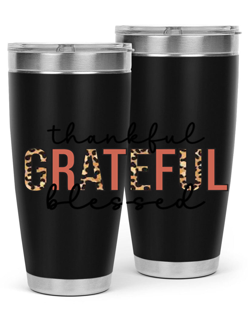 Thankful grateful blessed 602#- fall- Tumbler