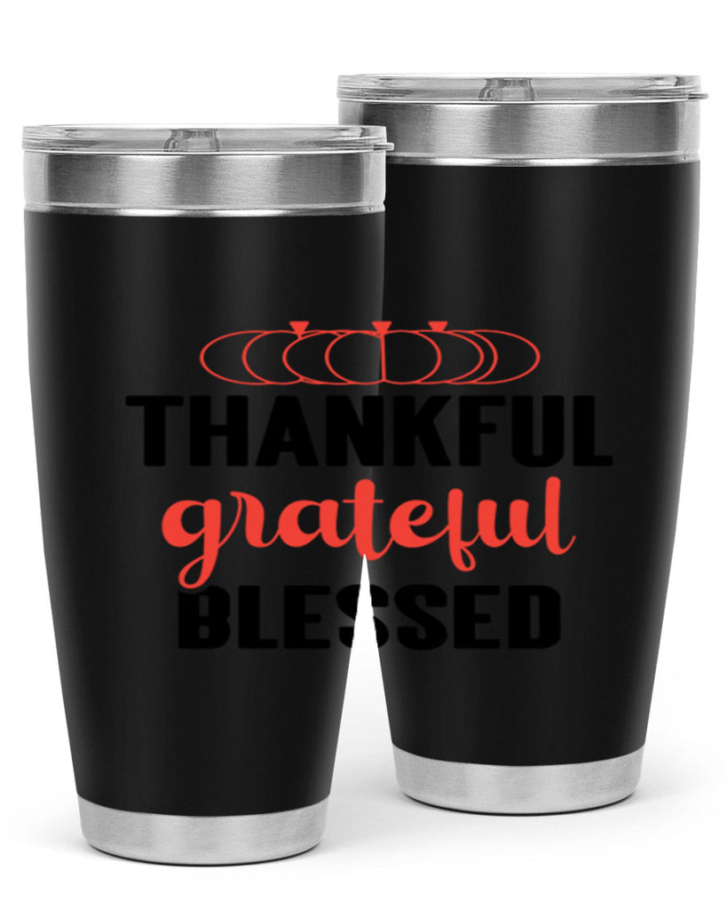 Thankful grateful blessed 603#- fall- Tumbler