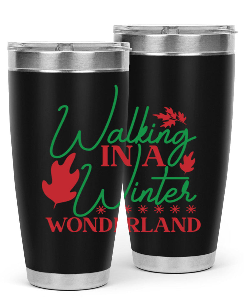 Walking In A Winter Wonderland 438#- winter- Tumbler