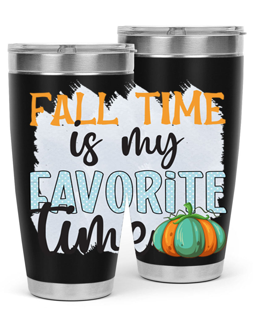 fall time is my favorite time 134#- fall- Tumbler