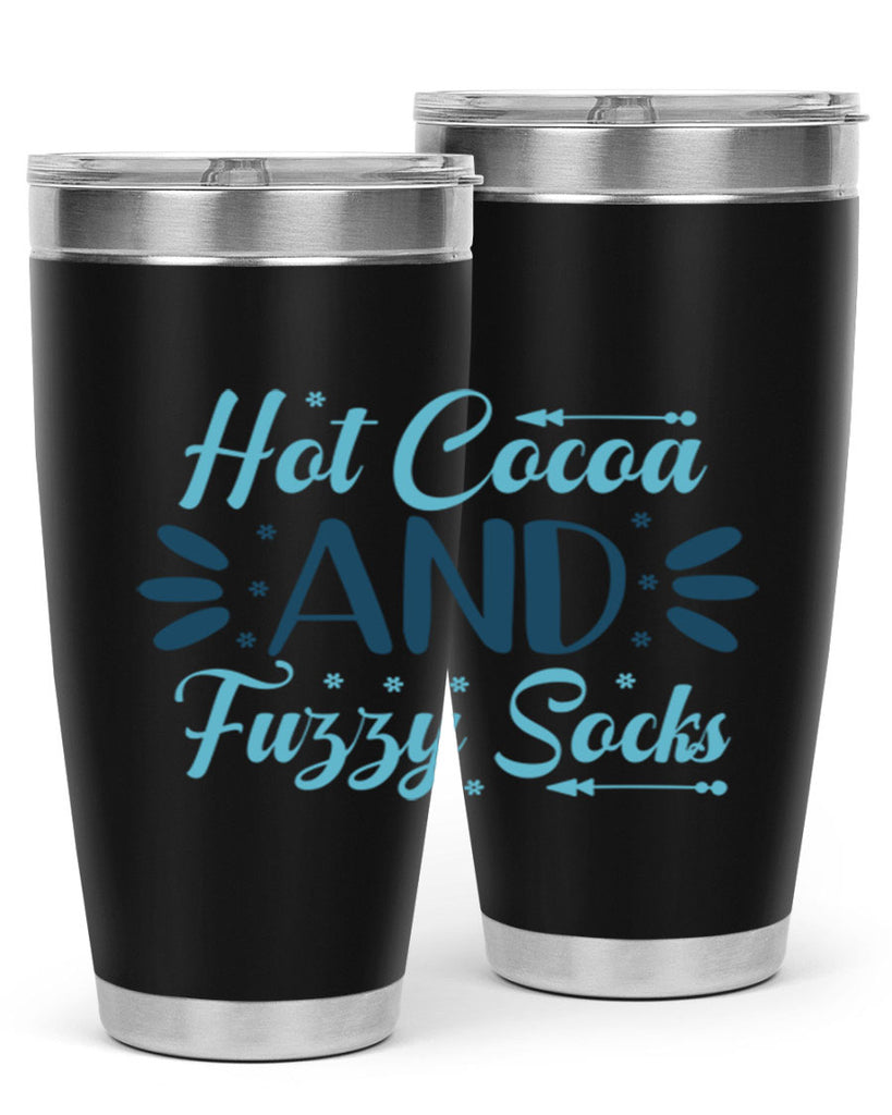 hot cocoa and fuzzy socks 208#- winter- Tumbler