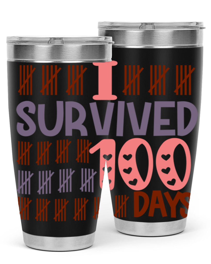 i survived 100 days 13#- 100 days of school- Tumbler