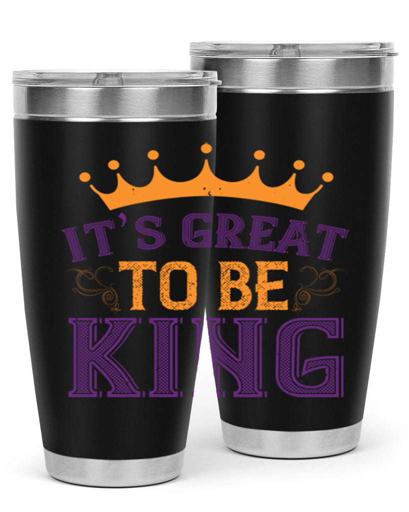 it’s great to be king 61#- mardi gras- Tumbler