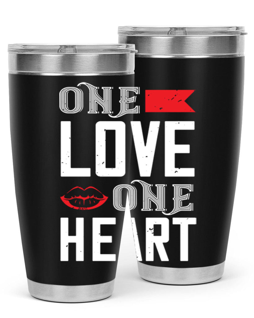 one love one heart 32#- valentines day- Tumbler