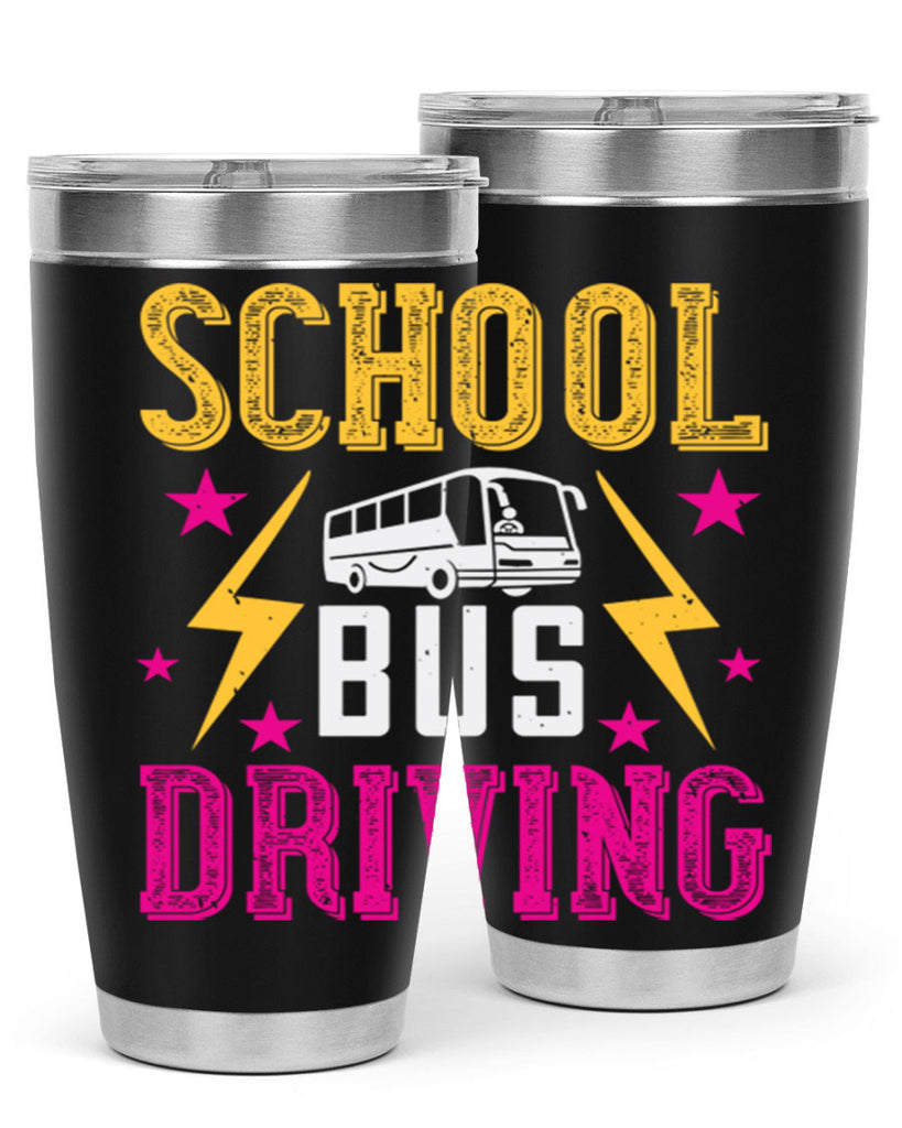 school bus driving Style 17#- bus driver- tumbler