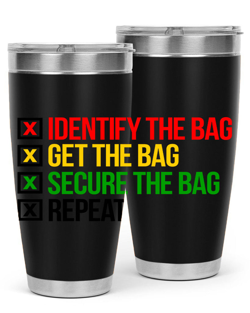 secure the bag 38#- black words phrases- Cotton Tank