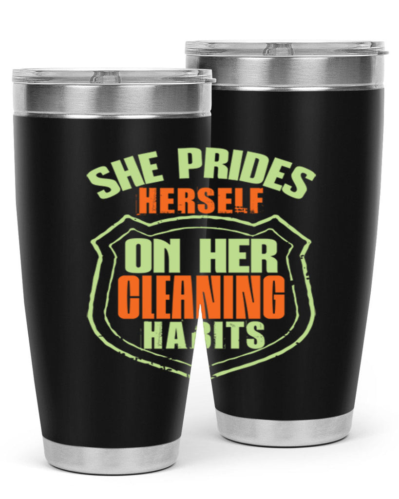 she prides hereself on her cleaning habits Style 15#- cleaner- tumbler