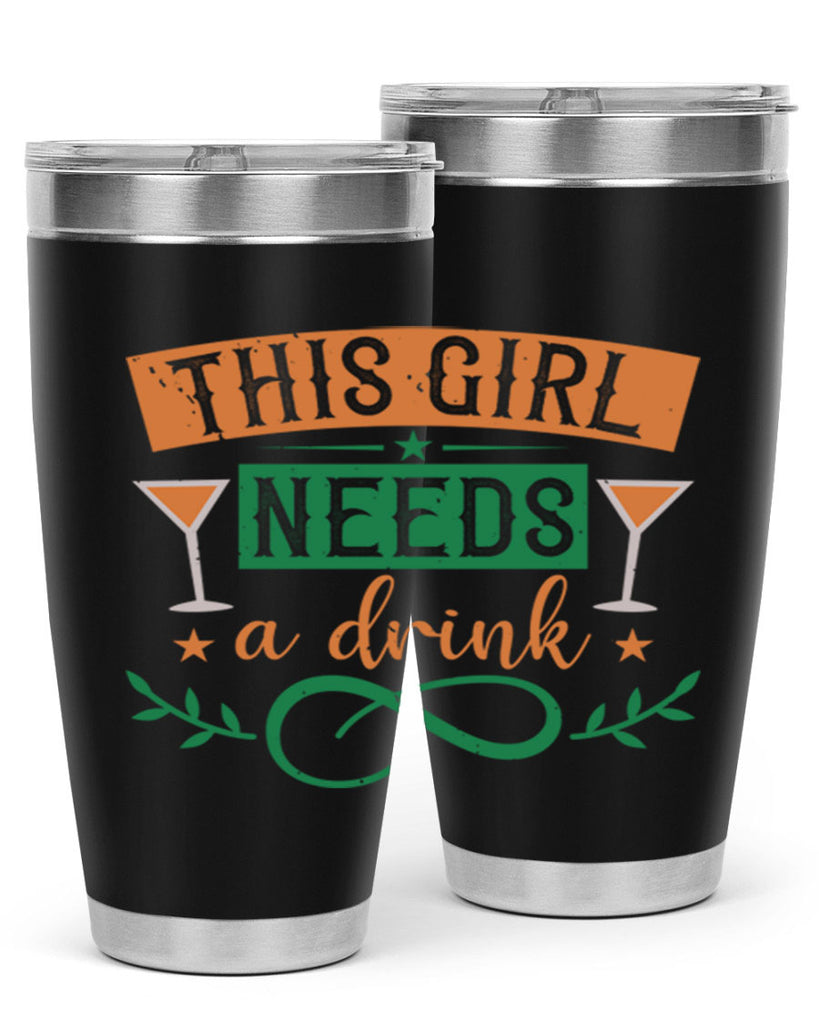 this girl needs a drink 36#- mardi gras- Tumbler